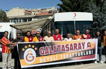 Galatasaray taraftarları kan bağışı için yarıştı 