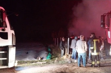 Garajdaki araç ve evde çıkan yangın korkuttu