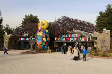 Gaziantep Doğal Yaşam Parkı’nda yarıyıl tatili yoğunluğu 