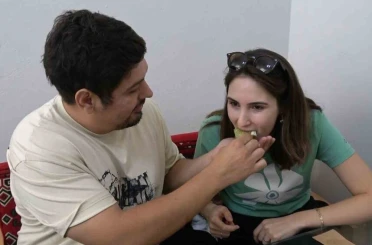 Gaziantep’e gelen turistler katmer yemeden dönmüyor 