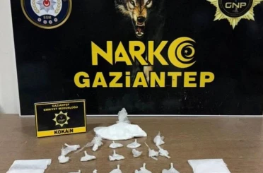 Gaziantep’te 198 gram kokain ele geçirildi 