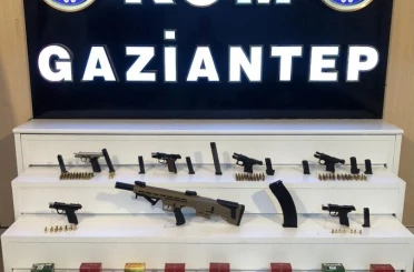 Gaziantep’te 7 adet kaçak silah ele geçirildi: 1 şahıs tutuklandı 
