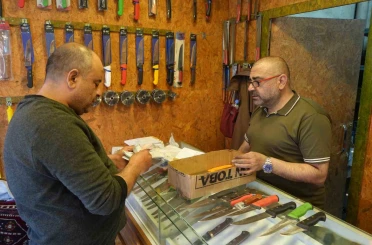Gaziantep’te bayram öncesi randevulu bıçak bileme yoğunluğu 