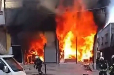 Gaziantep’te korkutan iş yeri yangını 