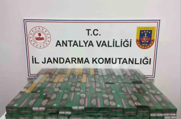 Gazipaşa’da 2 bin paket kaçak sigara ele geçirildi 
