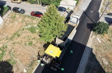 Gebze’de Gaziler Mahallesi’nin yolları asfaltlanıyor 