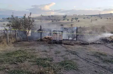 Gediz’de samanlık yangınında 1 kişi hayatını kaybetti
