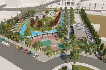 Gençleri buluşturacak parkta çalışmalar sürüyor 