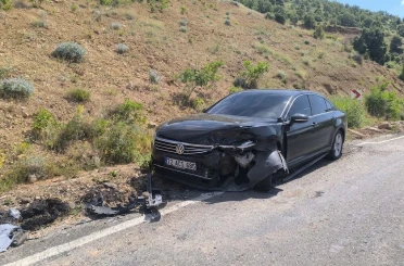 Gercüş’te otomobiller kafa kafaya çarpıştı: 1 yaralı 