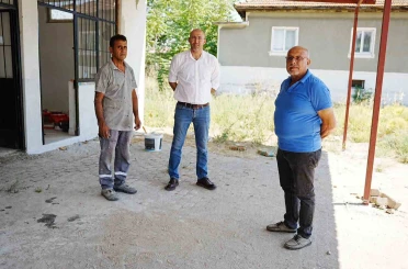 Germencik’te düğün salonu modern görünüme kavuşuyor 