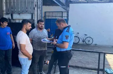 Germencik’te sanayi sitesindeki işletmelere ruhsat denetimi
