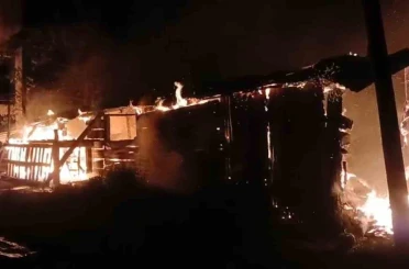 Giresun’da yangında 1 ton fındık kül oldu 