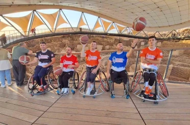 Göbeklitepe Tekerlekli Sandalye Basketbol Turnuvası öncesi takım kaptanlar, Göbeklitepe’de buluştu 