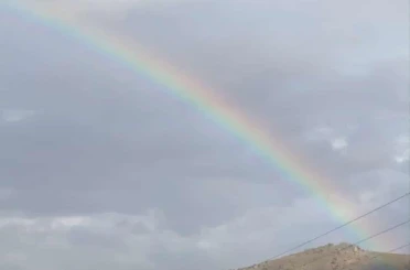 Gökkuşağı görsel güzellik oluşturdu 