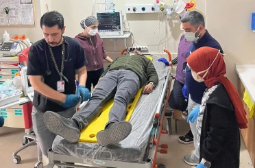 Gölbaşı Devlet Hastanesi’nde turkuaz kod tatbikatı yapıldı 