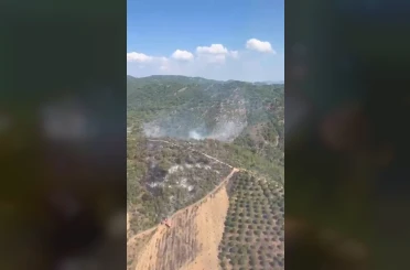 Gömeç’te başlayıp Burhaniye’ye sıçrayan orman yangını kontrol altına alındı 