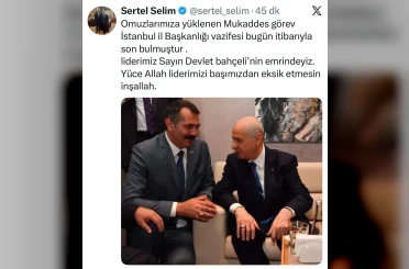 Görevden alınan MHP İstanbul İl Başkan Sertel Selim: "Liderimiz Devlet Bahçeli'nin emrindeyiz"