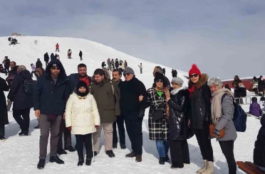 Görme engelliler Erciyes’te kaynaştı 