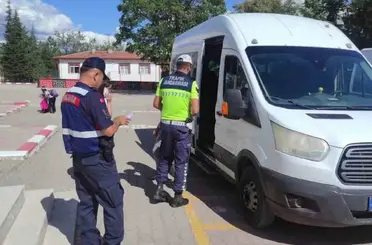 Güdül’de okul servislerine sıkı denetim
