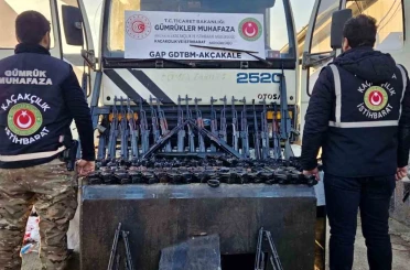 Gümrük kapısında 52 adet uzun namlulu silah ele geçirildi 