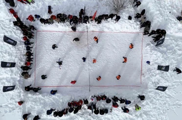 Gümüşhane’de 33. Kar Voleybolu Şenliği Ahmet Çalık anısına düzenlendi 