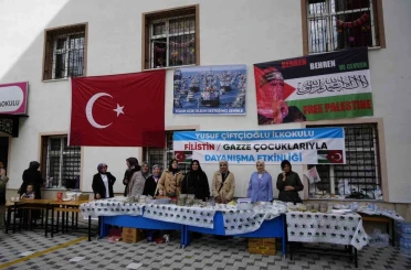 Gümüşhaneli miniklerden Sumud Filosu’na destek