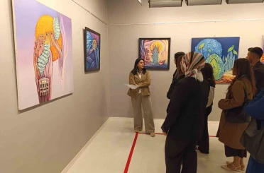 Güzel Sanatlar Fakültesi Öğrencilerinden SANKO Sanat Galerisine ziyaret 