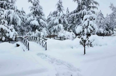 Hacılar Belediyesi ekipleri karla mücadele için sahada 
