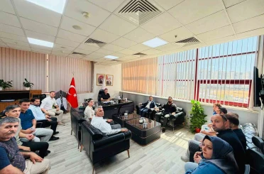 Hak-İş İl Başkanı Aküzüm, Başhekim Avınca ile görüştü 