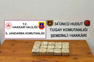 Hakkari-İran sınırında 7 kilo 720 gram eroin ele geçirildi 