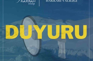 Hakkari-Van kara yolu gece kapalı olacak 