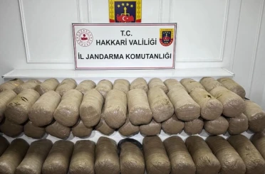 Hakkari’de düzenlenen operasyonda 503 kilogram uyuşturucu madde ele geçirildi 