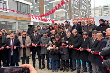 Halk pazarı Aşkale şubesi açıldı 