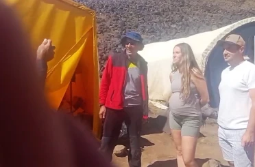 Hamile turist dağcı Ağrı Dağı’na tırmanışa geçti 