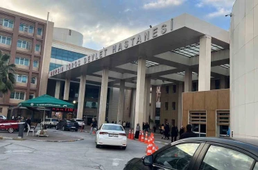 Hastane koridorlarında dolaşan köpek tedirgin etti 