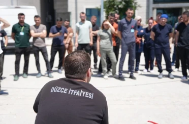 Hastanede yangın eğitimi 