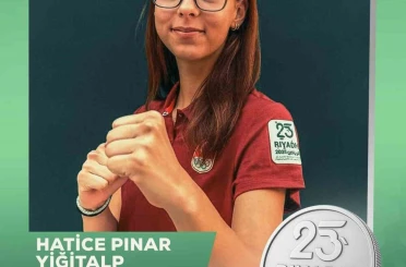 Hatice Pınar Yiğitalp’ten gümüş madalya 
