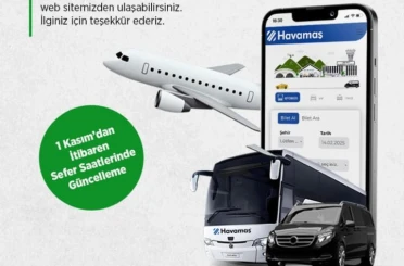 Havamaş’ta sefer saatleri güncellendi 