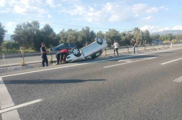 Havran yolunda trafik kazası: 2 yaralı 