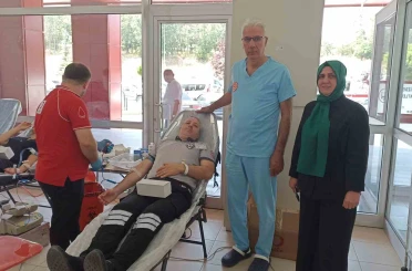 Havza Devlet Hastanesi’nde kan bağışı: 30 ünite kan toplandı 