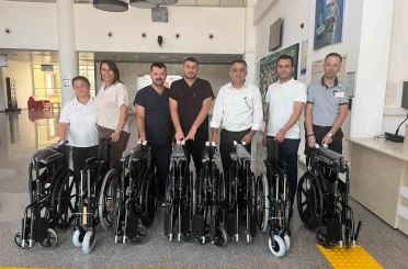 Hayırsever aileden 8 adet tekerlekli sandalye desteği