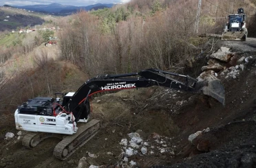 Heyelan alanında çalışmalar tamamlandı 