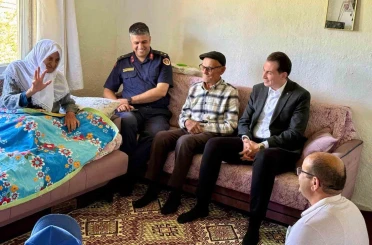 Hisarcık Kaymakamı Atam’dan yaşlı çifte anlamlı ziyaret 