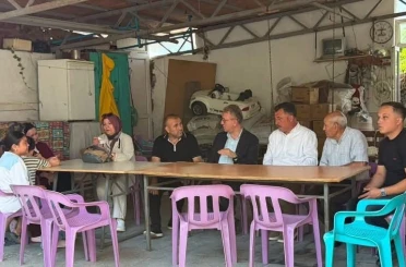 Hisarcık’ta AK Parti’den hane ziyaretleri 