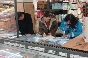 Hisarcık’ta satışa sunulan ürünlere yönelik denetim yapıldı 