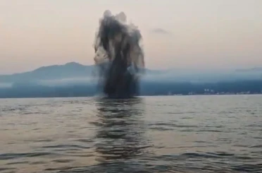 Hopa açıklarındaki insansız deniz aracı parlatılarak imha edildi 