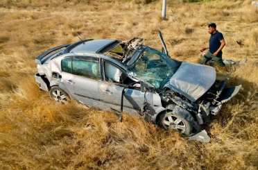 Hurdaya dönen otomobil sürücüsü hayatını kaybetti 