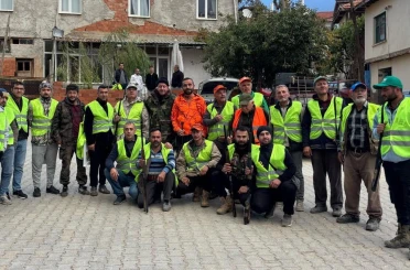 Hüyük’te yaban domuzları için sürek avı yapıldı 