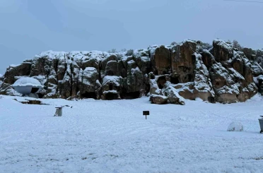 İhsaniye’de yoğun kar yağışı 