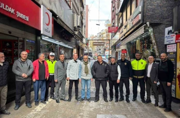 İl Emniyet Müdürü Sinan Ergen esnaflarla bir araya geldi 